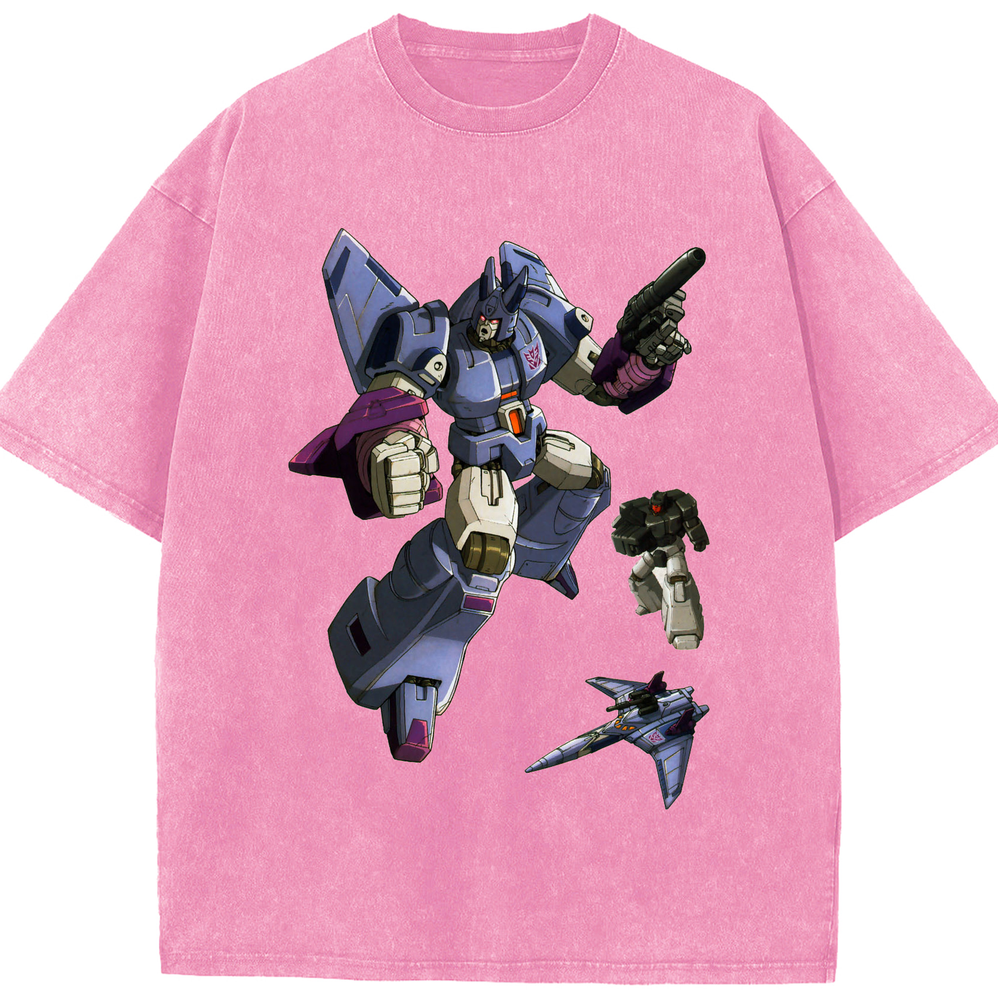 （画像用）  綿100% ヴィンテージ風 半袖Tシャツ（フロントプリント）